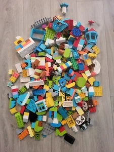 350+ Lego Duplo Blöcke Figuren Autos Menschen Blumen Spider-Man Tiere 7 Pfund Lot - Bild 1 von 5