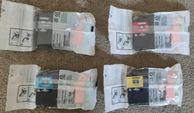 Brother LC127XL BK & LC125XL CMY Genuine Ink Cartridges LC-127XL LC-125XL - Image 1 of 4