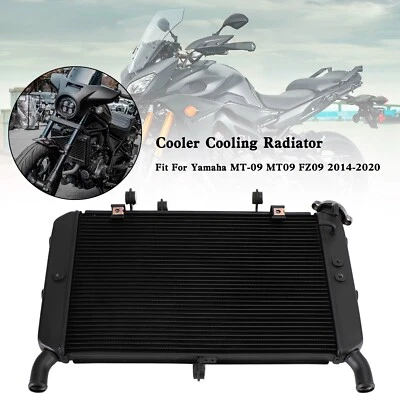 Radiator Cooler Cooling For Yamaha FZ09 MT09 MT-09 2014-20 TRACER 900 19-20 U9 - Image 1 of 4