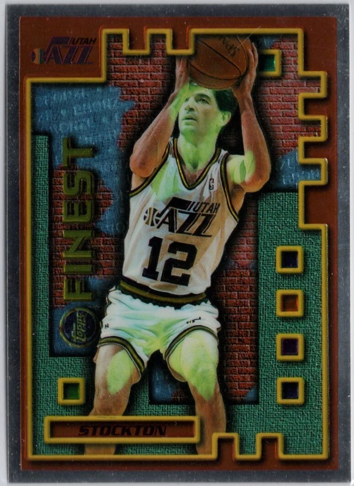 1995-96 Topps Finest Mystery Finest Bordered John Stockton Card #M29 - Image 1 of 1