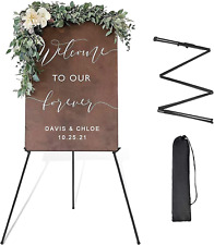 Easel Stand for Display Wedding Sign & Poster 63'' Foldable Artist Easel for Wed