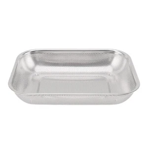 Rectangular Strainer Basket Stainless Steel Colander Strainer Convenient Drai... - Picture 1 of 9