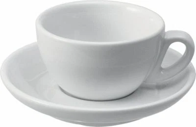 GASTLANDO 6-er Set Cappuccino Tasse mit Untertasse, Serie Italia in Gastro-Qualität