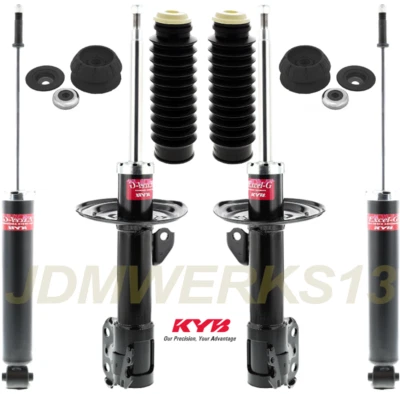 KYB 4 STRUTS SHOCKS Strut Mounts & Boots KIT fits MAZDA 3 2014 14 15 16 17 18 - Image 1 of 3