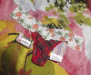 2 NEW HANKY PANKY 49XSSCU TARTAN/3X1586SP PETITE LOW RISE THONG PANTIES OS 0-4 - Picture 1 of 2