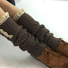 Stylish Long Winter Footwear Socks With Lace Trims And Beaded Embellishments