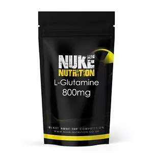 L-Glutamine Capsules 800mg Amino Acids Powder Post Workout Recovery Tablets x 60 - Picture 1 of 2