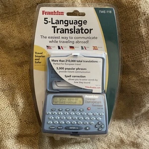 Franklin TWE-118 Language European Translator German French Spanish Italian NEW - Picture 1 of 6