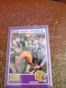 1989 Score Football Chris Jacke Rookie Card - Bild 1 von 2