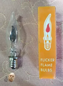 Lampada Lampadina Effetto Fiamma Fuoco Viva E12 PRESEPE NATALE FLICKER 1,5W 220V - Foto 1 di 2