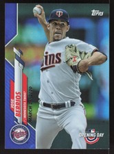 2020 Topps Opening Day Blue Foil Jose Berrios #199 Minnesota Twins