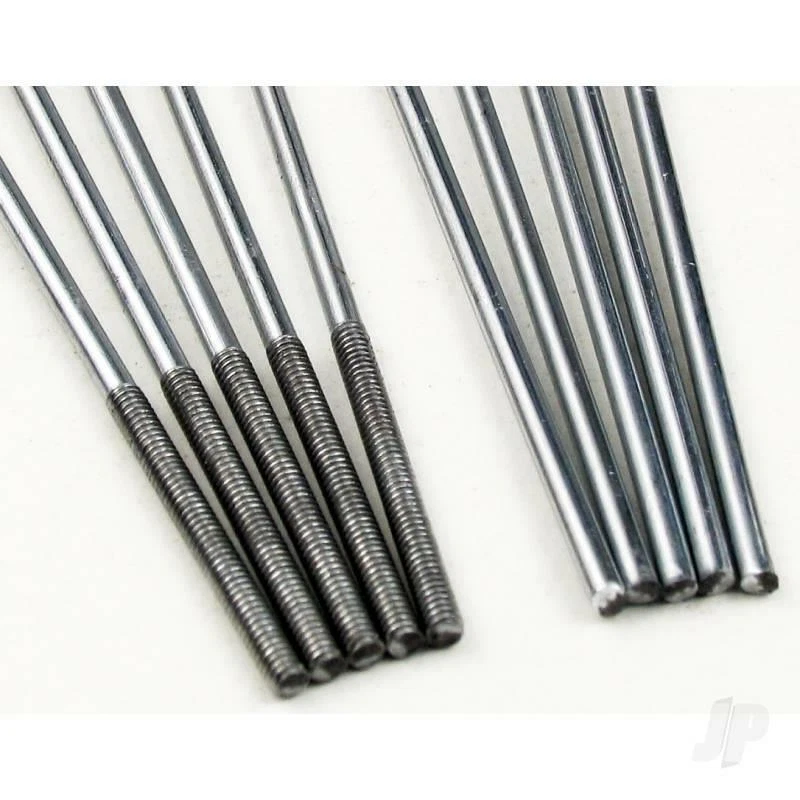 JP 8" (200mm) Threaded Pushrods Control Linkage M2 (10pcs) | For RC Model Planes