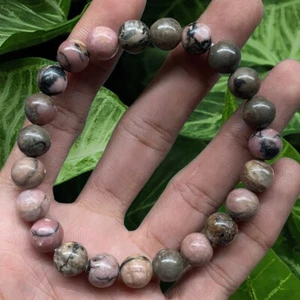 Natural Rhodonite Bracelet - Picture 1 of 5