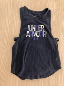 Under Armour Black Athletic Tank Top Youth XS Xtra Small Sleeveless Heatgear - Picture 1 of 3