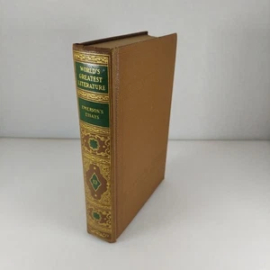 World's Greatest Literature Vol 13 Emerson's Essays Ralph Waldo Emerson HC - Picture 1 of 12