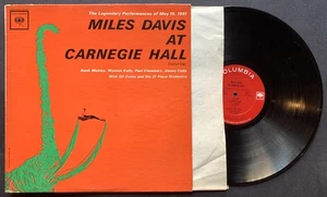 MILES DAVIS AT CARNEGE HALL LP COLUMBIA RE CL 1812 MONO 1963 HARD BOP JAZZ - Picture 1 of 2
