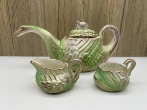 De colección Royal Fenton Genuino Fenton Ware Porcelana Cisne Tetera Crema y Azúcar Usado en Excelente Condición - Imagen 1 de 15
