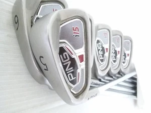 Lefty PING Rare i15 Black Dot Original Steel X Flex 5 W 6 pcs Left - Picture 1 of 3
