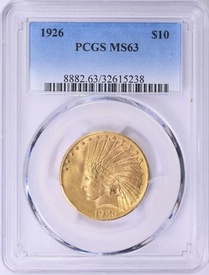 1926 Indian Gold Eagle PCGS MS-63 - Image 1 of 2