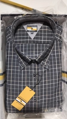 camicia uomo manica lunga Marca "Navigare" In Cotone Taglia XxL  - Immagine 1 di 4