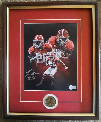 АЛАБАМА футбол Джем Миллер подписал в рамке фото Beckett сертифицированный - Изображение 1 из 2