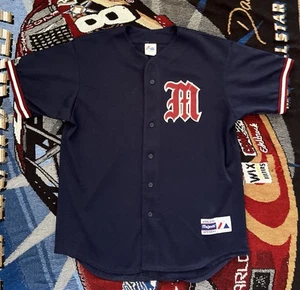 Vintage Minnesota Twins Jersey Majestic Mens Large ‘M’ Gothic Old English #2 USA - Picture 1 of 13