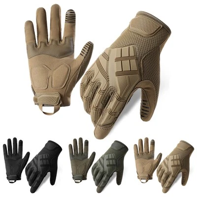 Guantes tácticos de dedo completo antideslizantes pantalla táctil protección de nudillos equipo de trabajo Foto 1 de 4