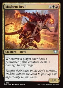 *MtG: 2x Mayhem Devil - Commander: Edge of Eternities Uncommon - magicman* - Bild 1 von 1
