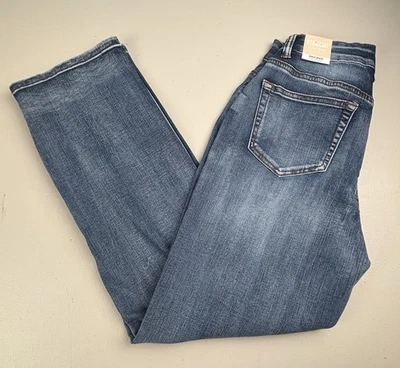 NWT Wax Jean Womens Sz 5/27 Dark Blue Wash Straight Leg High Rise NEW! - Image 1 of 4