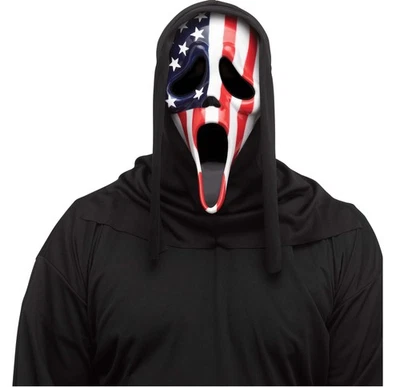 Officially Licensed Patriotic Ghost Face Mask. - Image 1 of 3
