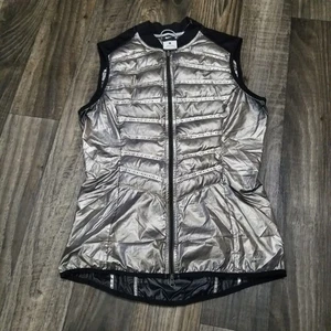 NIKE Aeroloft 800 Down Fill Reflective Puffer Vest Silver Men's Small - Picture 1 of 14