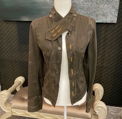 Vintage Diesel Lace-up Detail Moto Jacket Women's - Image 1 of 4