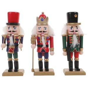2 Count Nutcracker Soldier Ornament Navy Soldiers Set Figures Decorations - Picture 1 of 12