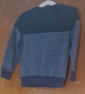 Next/UK Preppy Boys Navy Cotton Striped Sweater sz 4yrs 104cm - Picture 1 of 12