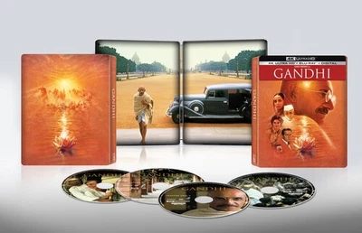 Gandhi (Steelbook) [Used Very Good 4K UHD Blu-ray] Ltd Ed, With Blu-Ray, Steel - Image 1 of 3