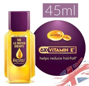 Bajaj Almond Drops 45ML Non Sticky *** With Vitamin E Hair Oil *** - Picture 1 of 2