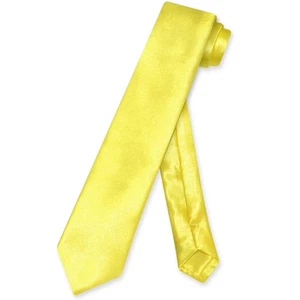 Corbata Biagio para niños color amarillo liso corbata para el cuello juvenil - Imagen 1 de 2