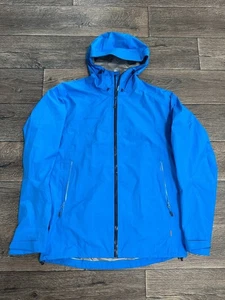 Mammut Light Blue Gore-Tex Outdoor gorpcore Hooded Full Zip Jacket Mens Size L - Picture 1 of 12