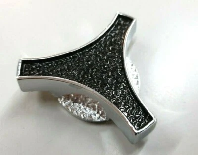 Tri-Bar 1/4"-20 & 5/16"-18 Chrome Aluminum Large Air Cleaner Wing Nut SBC BBC FO Foto 1 de 2