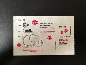 2020 Österreich Corona Briefmarken auf Klopapier KLO TOILETTEN PAPAIER BLOCK 121 - Picture 1 of 1