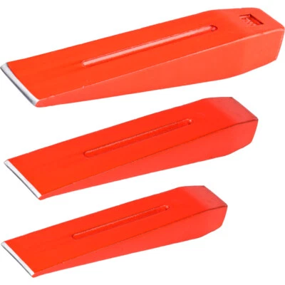 MARKENLOS Spaltkeil Set 1,5/2/3 kg Stahl Holzspalter Fällkeil Scheitkeil Spaltgranate Holz