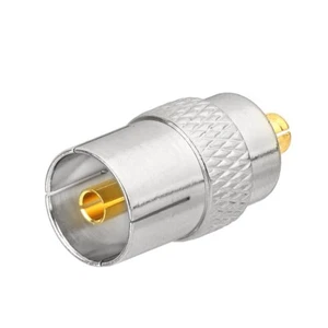 2X MCX Stecker auf TV PAL Buchse DVB-T RTL SDR USB Empfänger Antenne Stecker Adapter - Bild 1 von 5