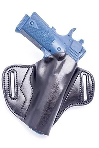 Sig Sauer 1911 w/o Rail | OUTBAGS Full Grain Leather OWB Pancake Belt Holster - Picture 1 of 14
