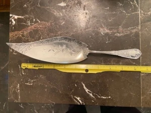 Knowles Webster Pattern Sterling Silver Aesthetic Bright Cut Ice Cream Slice - Picture 1 of 5