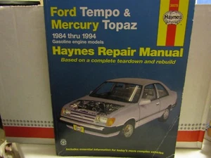 Haynes Repair Manual 1984-94 Ford Tempo & Mercury Topaz - Bild 1 von 3