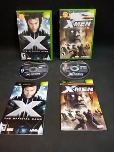 Marvel X-Men Legends 2 & X-Men The Official Game (Original Xbox) Lot Complete - Picture 1 of 2