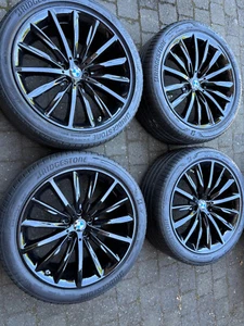 19 " BMW Sommer Alufelgen 5er G30 G31 633 Doppelspeiche Alufelgen schwarz - Bild 1 von 8