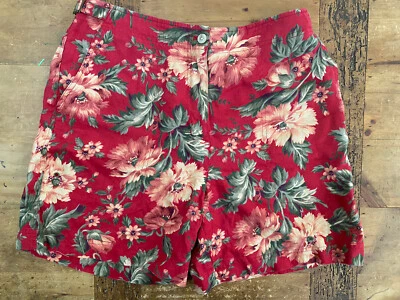 Pantalones Cortos de Lino Floral Lauren Ralph Lauren De Colección - Talla 10 Petite 10P Usados en Excelente Condición! High Rise Foto 1 de 4