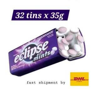 32 x 35g Mints Wrigley's Eclipse schwarze Johannisbeere zuckerfreie Süßigkeitendose frischer Atem - Bild 1 von 6
