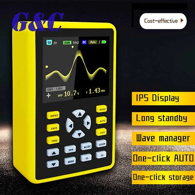 2.4 inch 5012H handheld portable IPS digital oscilloscope 100MHz 500MSa/S - Image 1 of 4